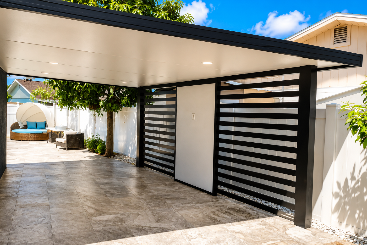 Patio cover aluminum project